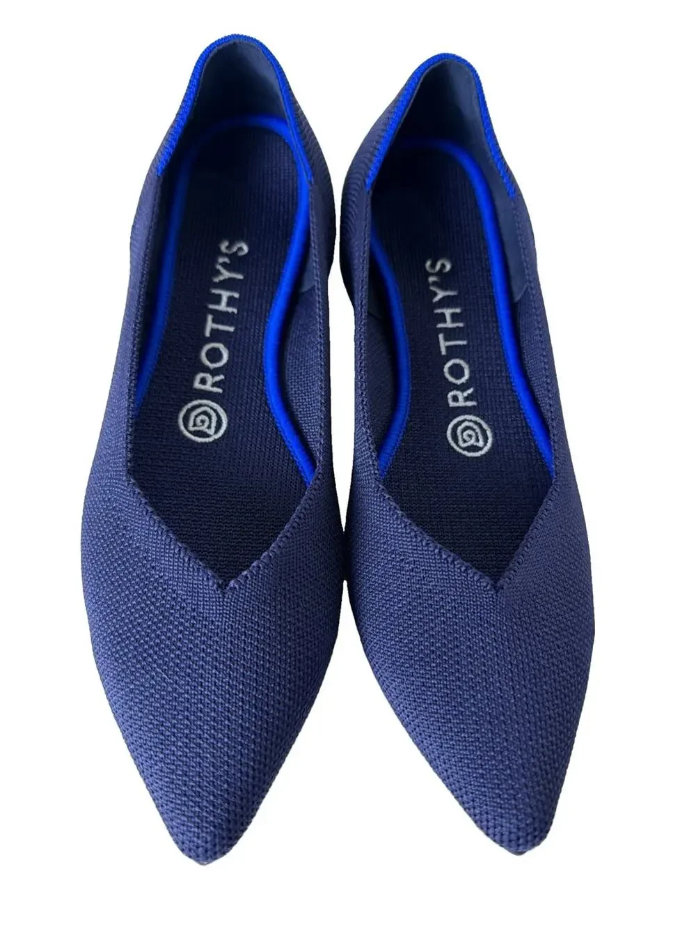 Rothy's The Point Flats Deep Navy Sz 7 EU 37.5